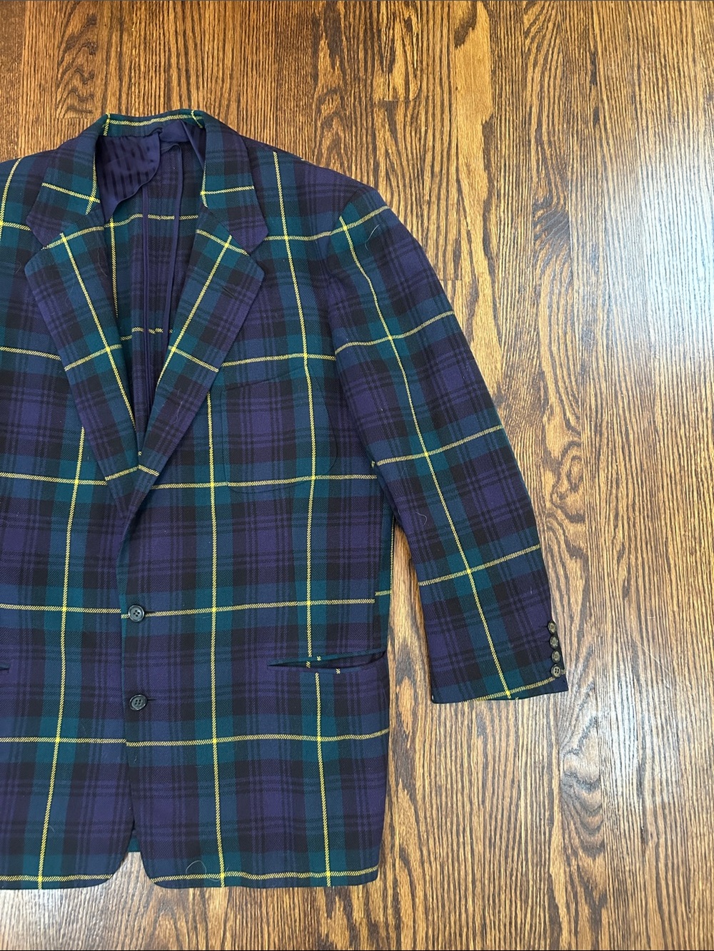 Vintage Plaid Blazer - Picture 4 of 10